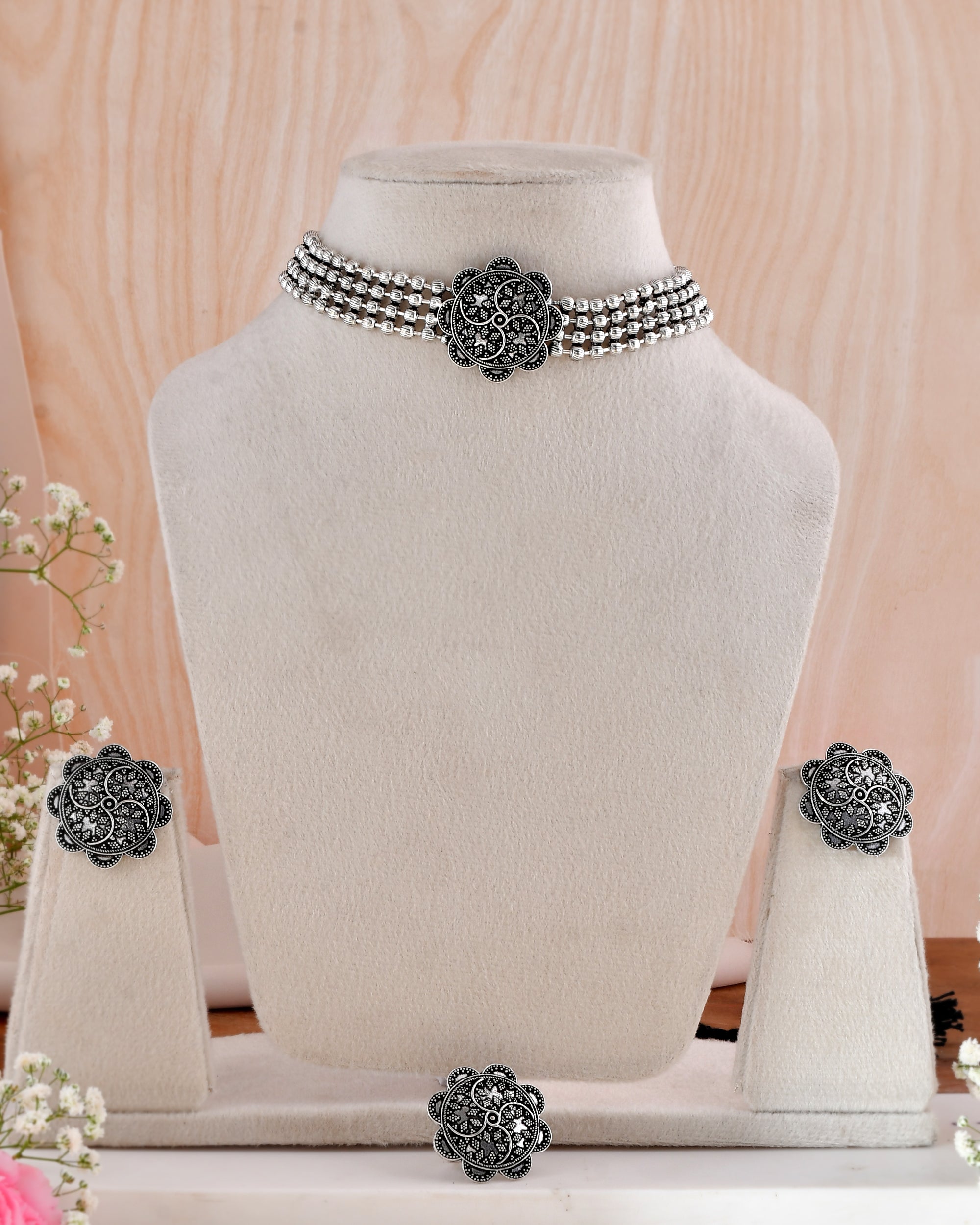 Mayur Koyari Paisley Necklace Set